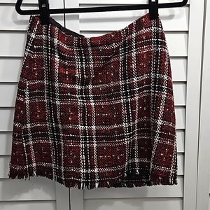 Sanctuary mini skirt M fringed hem